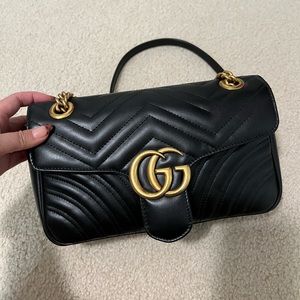 New Small Gucci Marmont Bag in Black- 100% Authenic